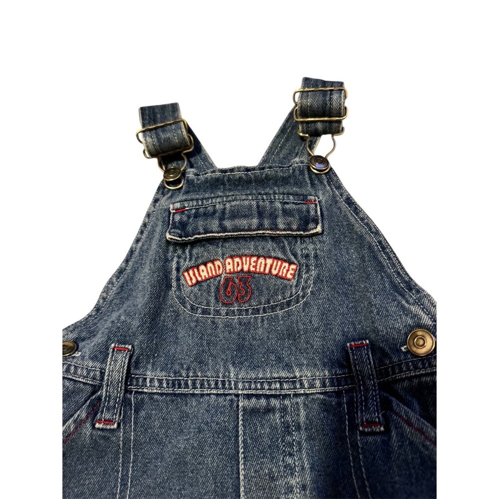 Island Adventure Vintage Jean Overalls – Kids 24 Months - Picture 2 of 4